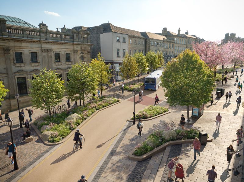 Visual showing how George Square/George Street could look