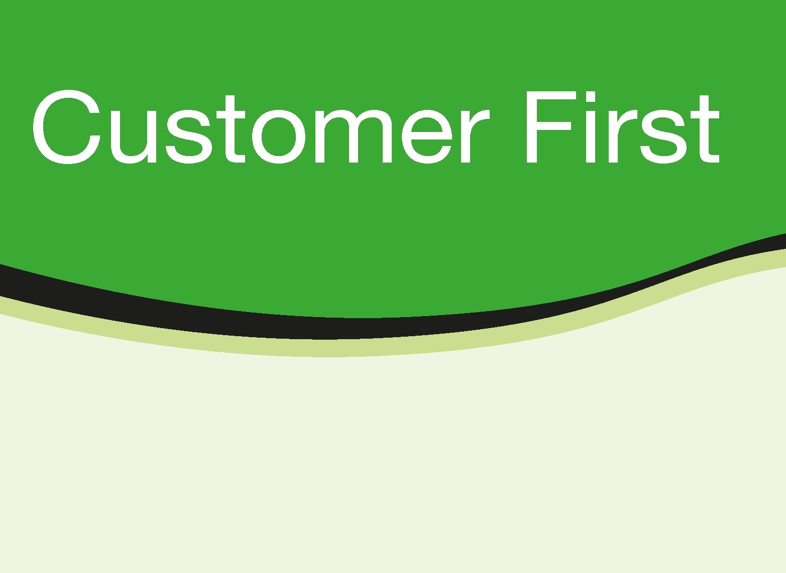 Customer first logo