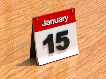 Calendar January 15
