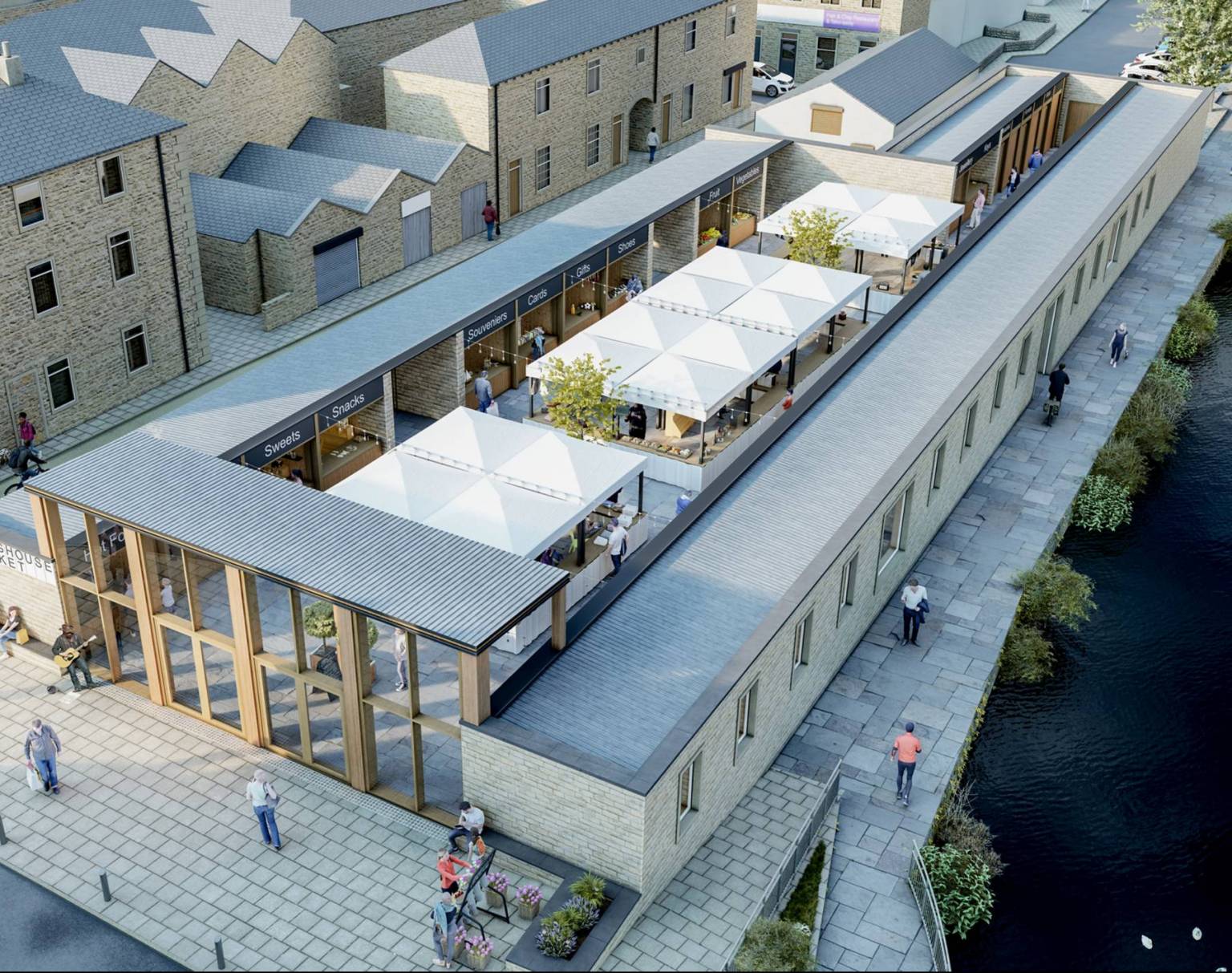 A new market at the heart of Brighouse as more plans for the £19