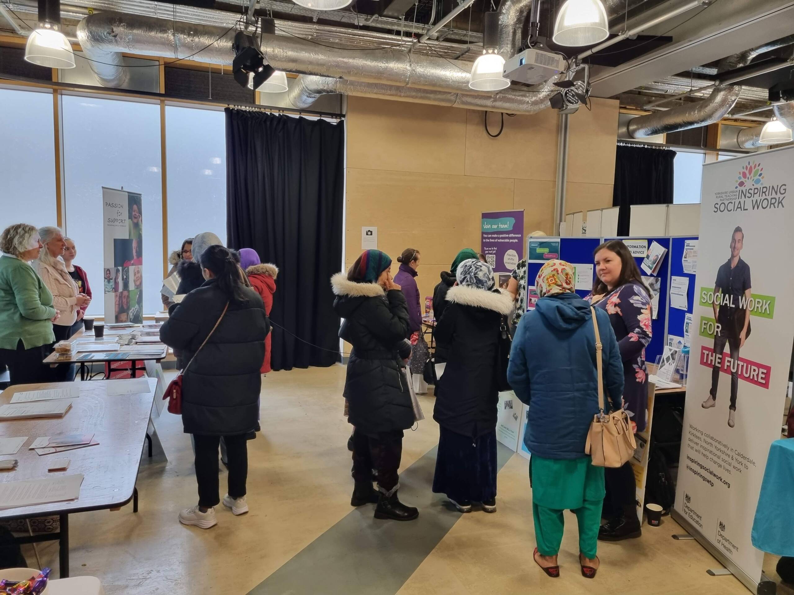 People at the Halifax care careers event