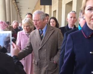 Prince Charles and Camilla Duchess of Cornwall - Piece Hall 2018