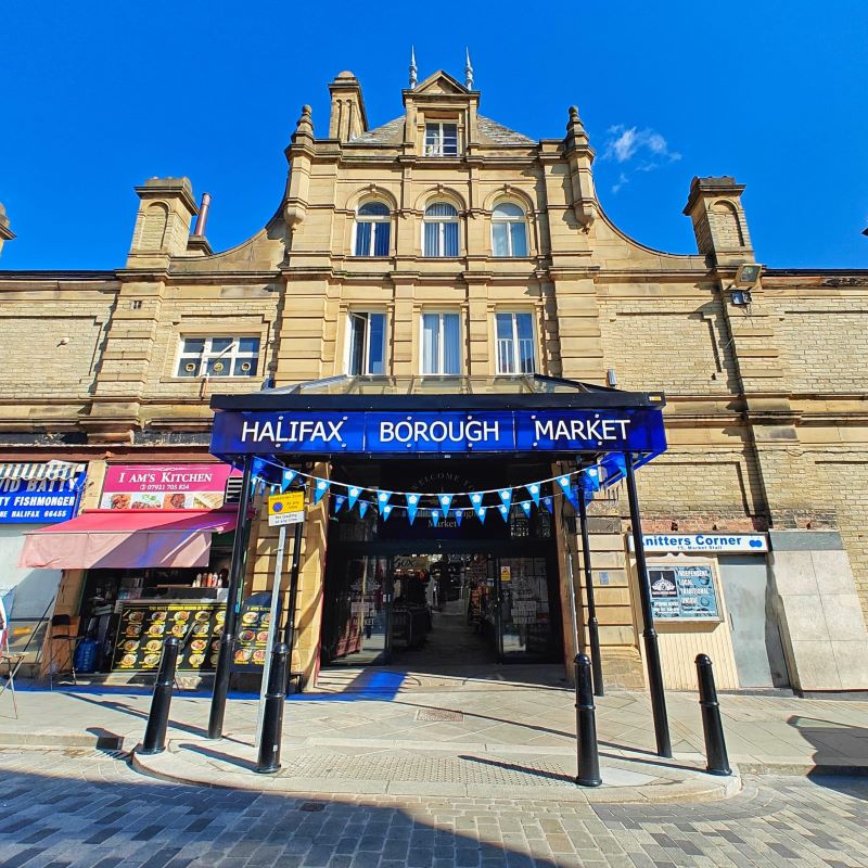 Halifax Borough Market with new canopy