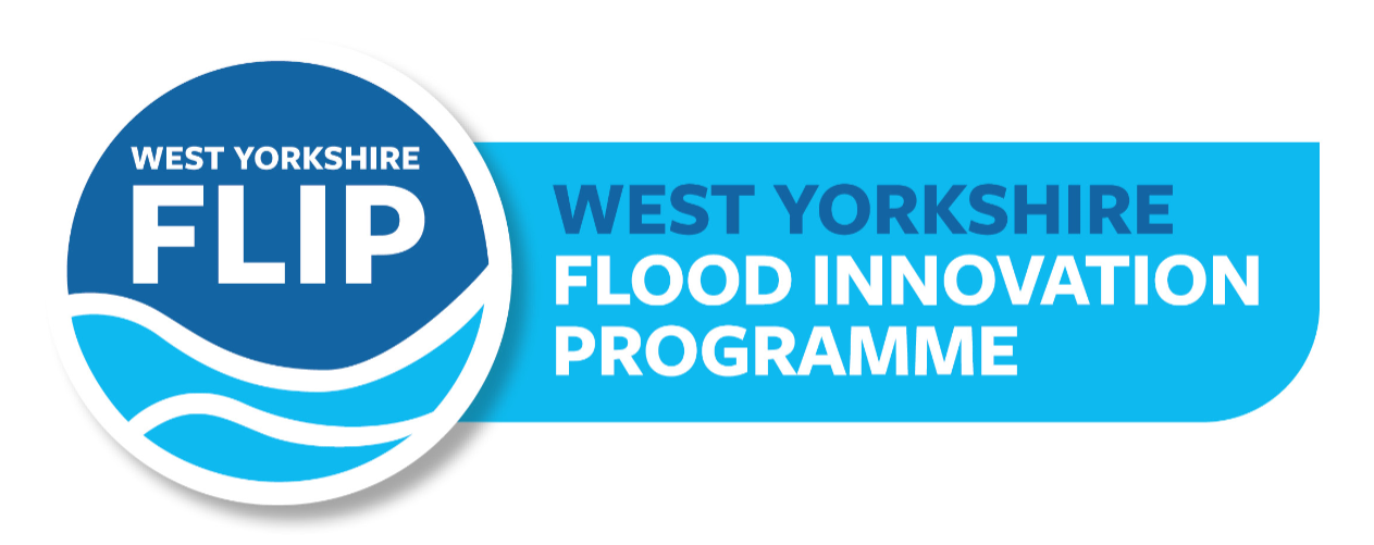 WYFLIP logo. West Yorkshire Flood Innovation Programme