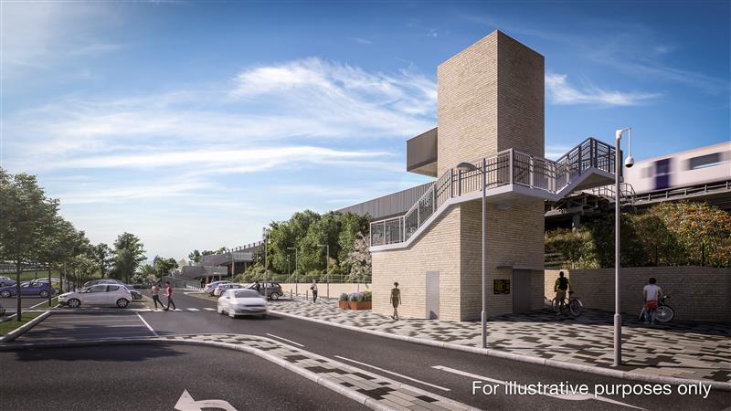 Image of how the new Elland station could look
